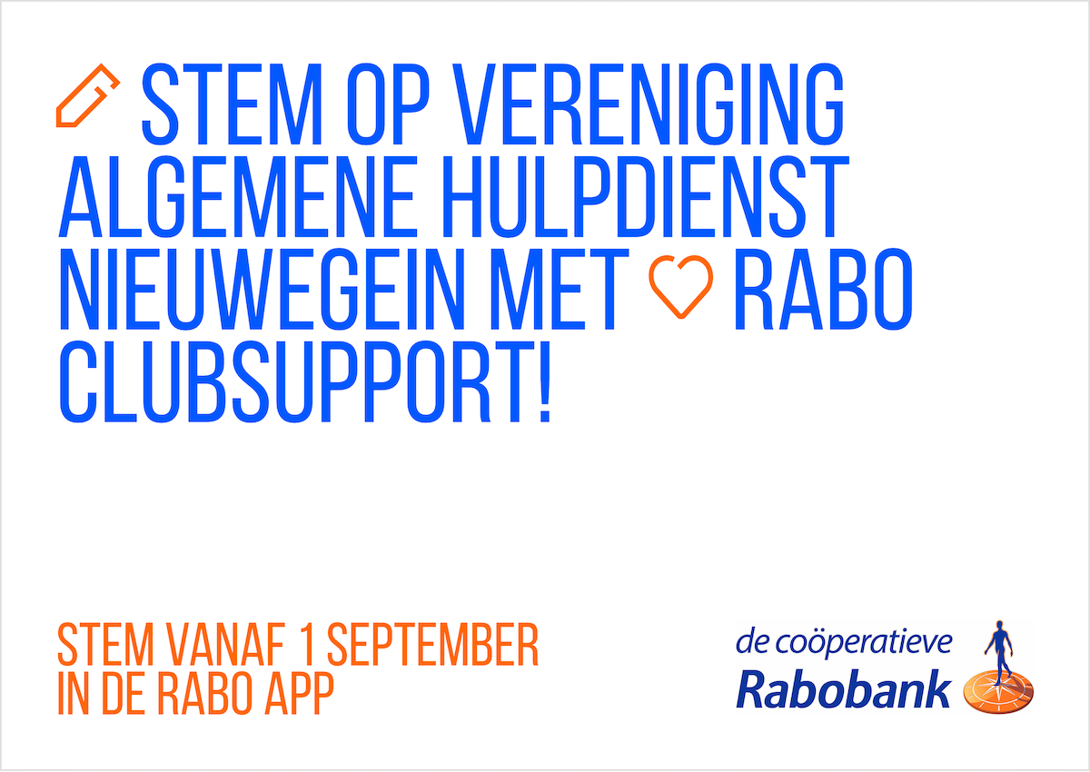 Poster Rabobank club support 2025