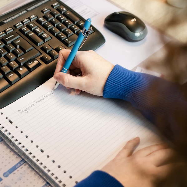 Toetsenbord en notitieblok